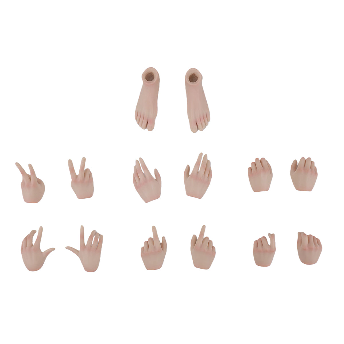 JIAOUDOLL Female Soldier Figure Hands & Feet Accessory Pack 4.0 Premium Hand Set JOQ-H04 1/6 Scale Fit Action Figure