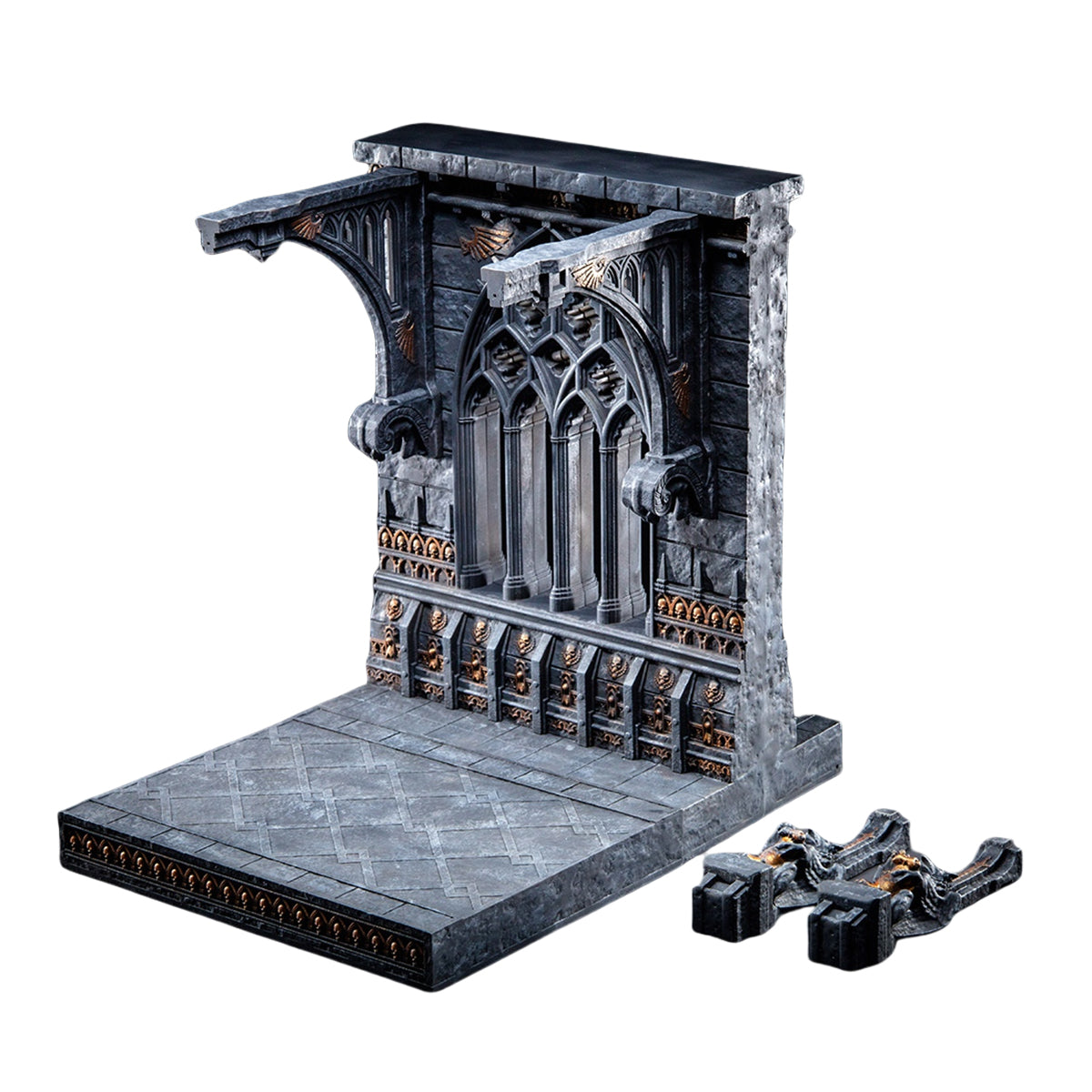 Xinglan Workshop, Steel Casting Double-sided Temple Corridor, Scene Base for Action Figurine