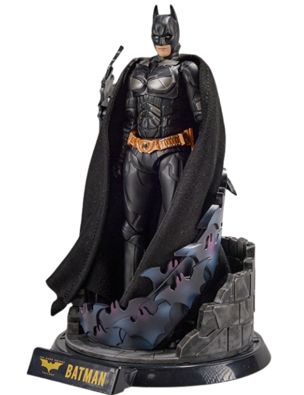 Ensemble complet Fondjoy : Bat Man avec support, édition Deluxe, figurine miniature à l'échelle 1:9