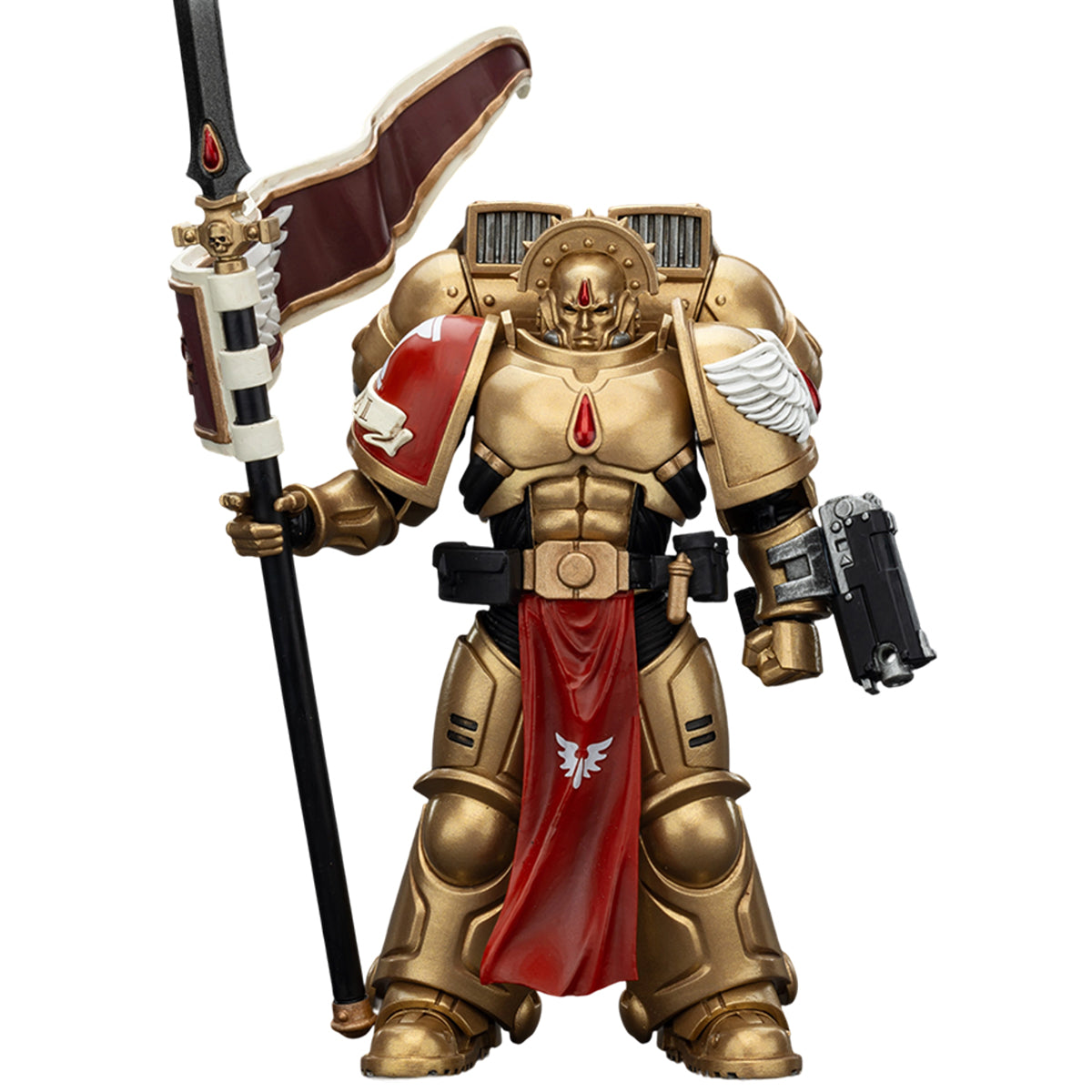 (Only Shipped to the US) JOYTOY Blood Angels Sanguinary Guard 3 with Angelus Boltgun and Encarmine Spear JT01864 1/18 Scale Action Figure