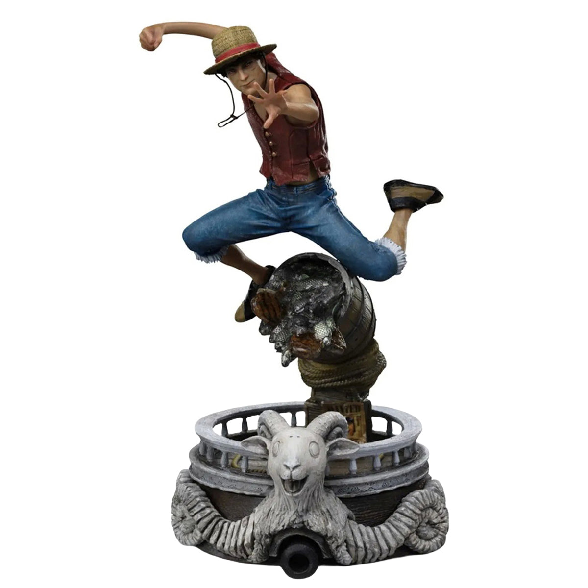 Estatua de Luffy de la serie de telerrealidad de Iron Studios