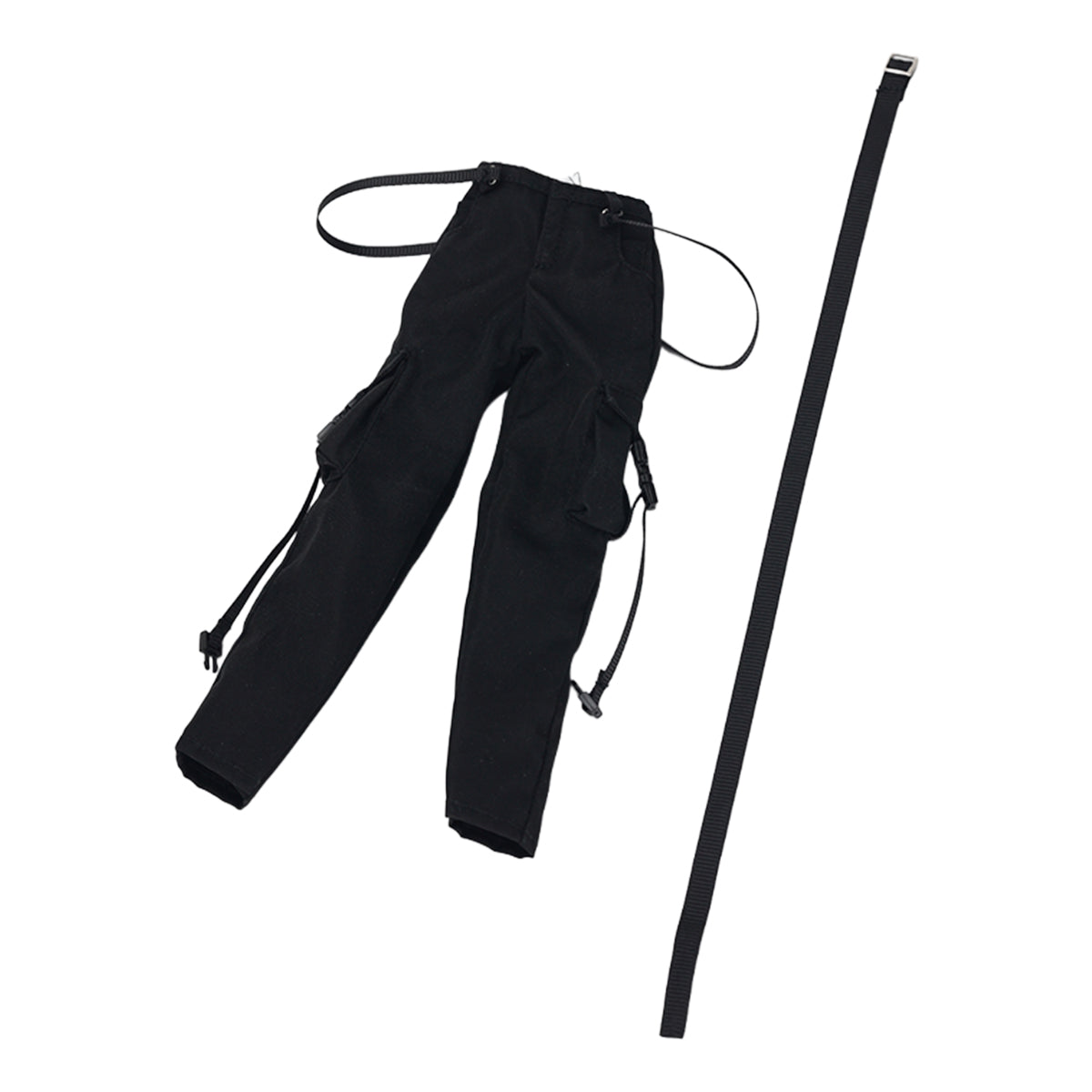 JIAOUDOLL Streetwear Female Cargo Pants + Belt & Short Sleeve T-Shirt Doll Clothes Accessory Fit 1/6 Scale 12-inches Action Figure