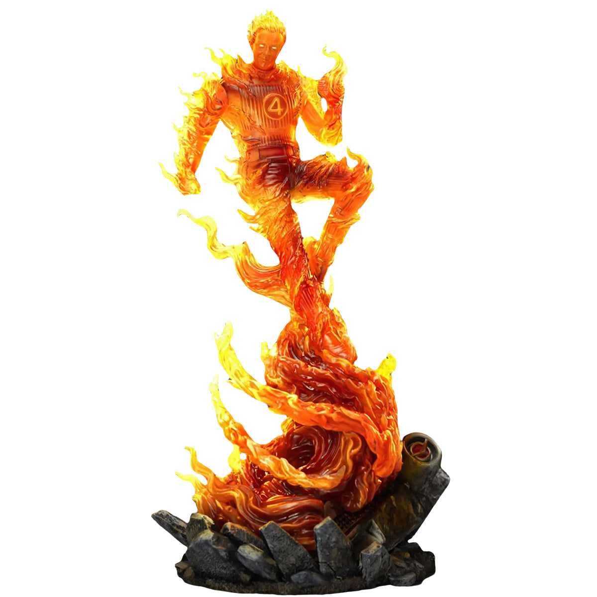 Iron Studios The Fantastic Four: First Steps - Mister Fantastic & Invisible Woman & Thing & Human Torch Art Statue