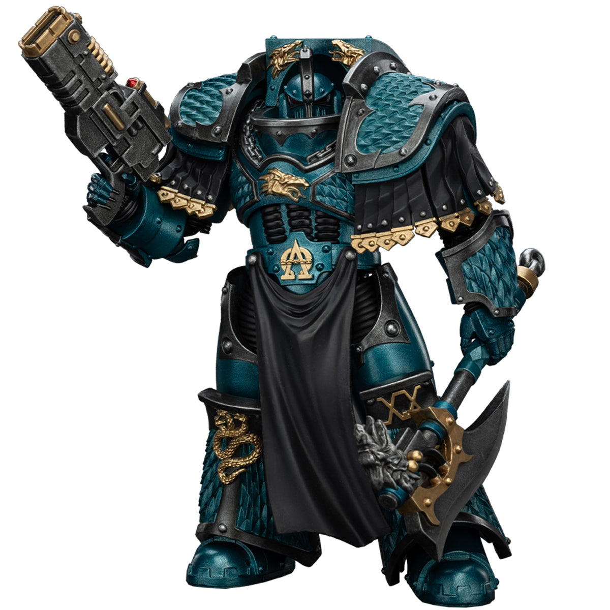 (Only Shipped to the US) JOYTOY Alpha Legion Lernaean Terminator with Volkite Charger 1/18 Warhammer The Horus Heresy Action Figures