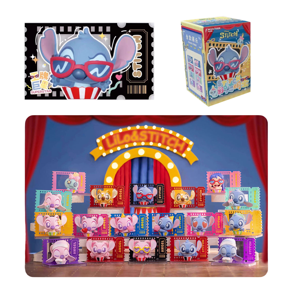 MORSTORM, Stitch Series: Lilo & Stitch Movie Star Edition, Blind Box Figures