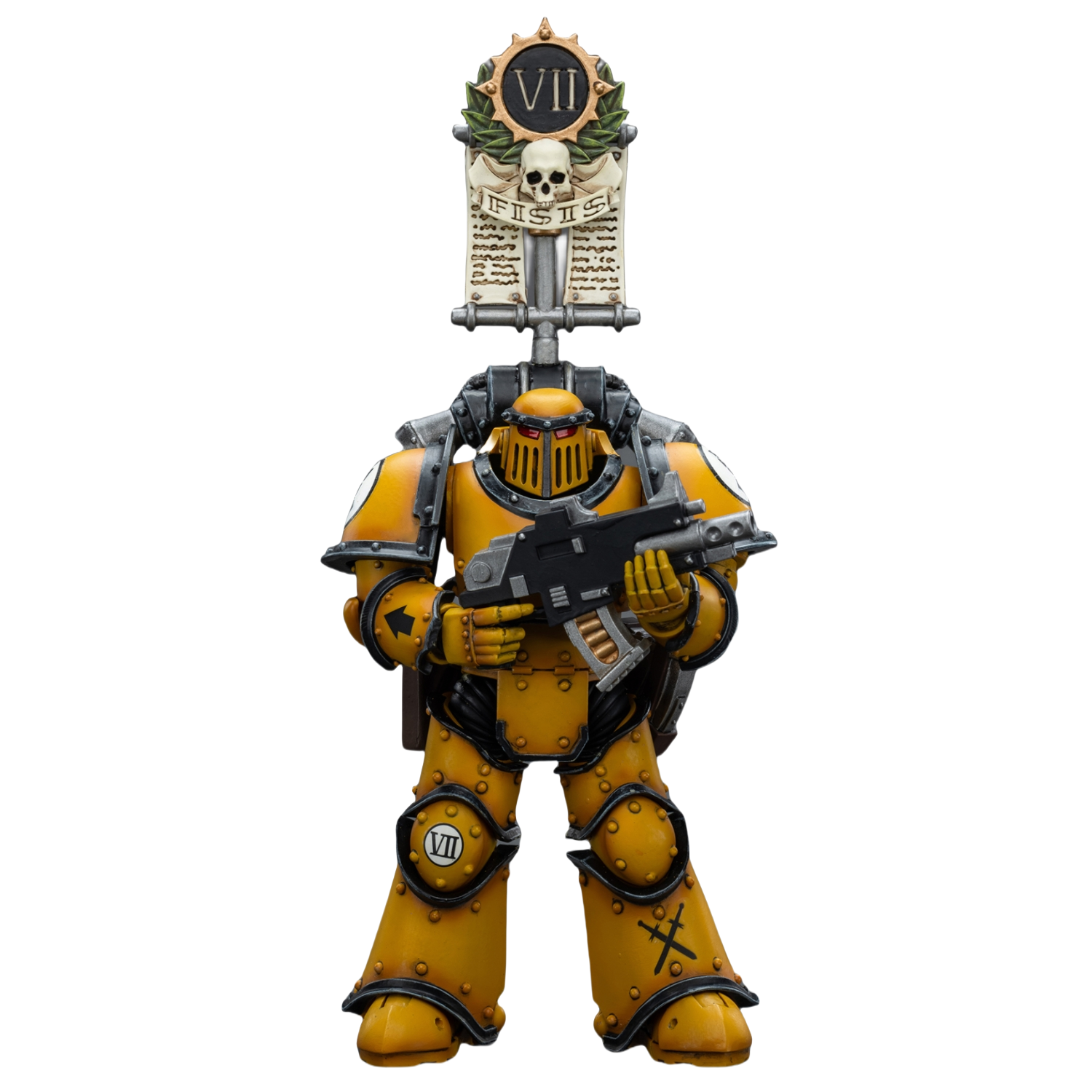 JoyToy 40K : Légionnaire de l'escouade tactique Imperial Fists Legion MkIII avec figurines Legion Vexilla