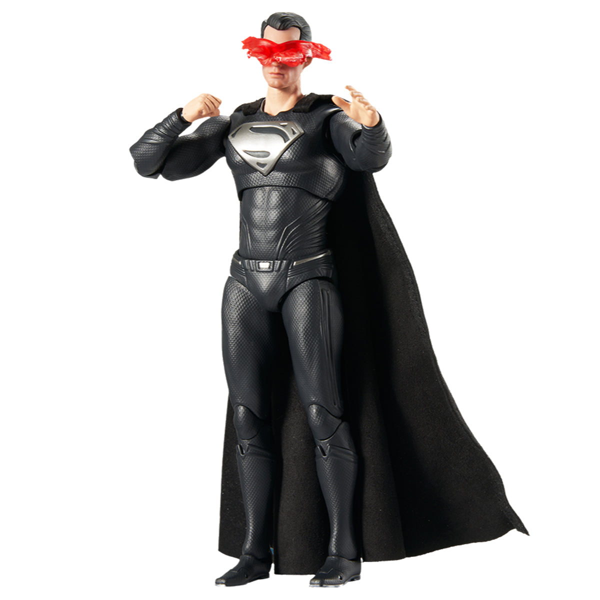 Ensemble complet Fondjoy : figurine masculine miniature de super-héros noir à l'échelle 1:9