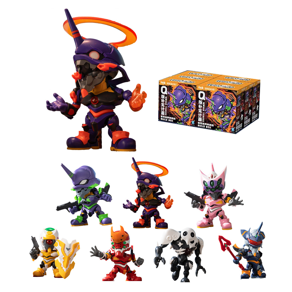 SOSKILL × Neon Genesis Evangelus Super Articulatable Assembly Blind Box Figure