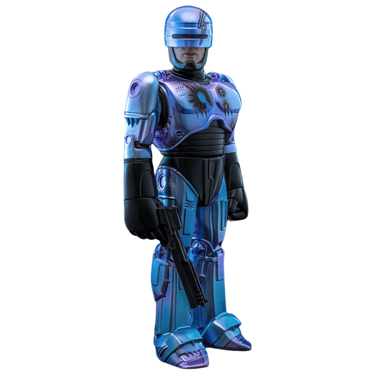 MGM, Robocop Soft Vinyl, Electroplated Silver Edition/Battle-Damaged Edition, Articulated Action Figures