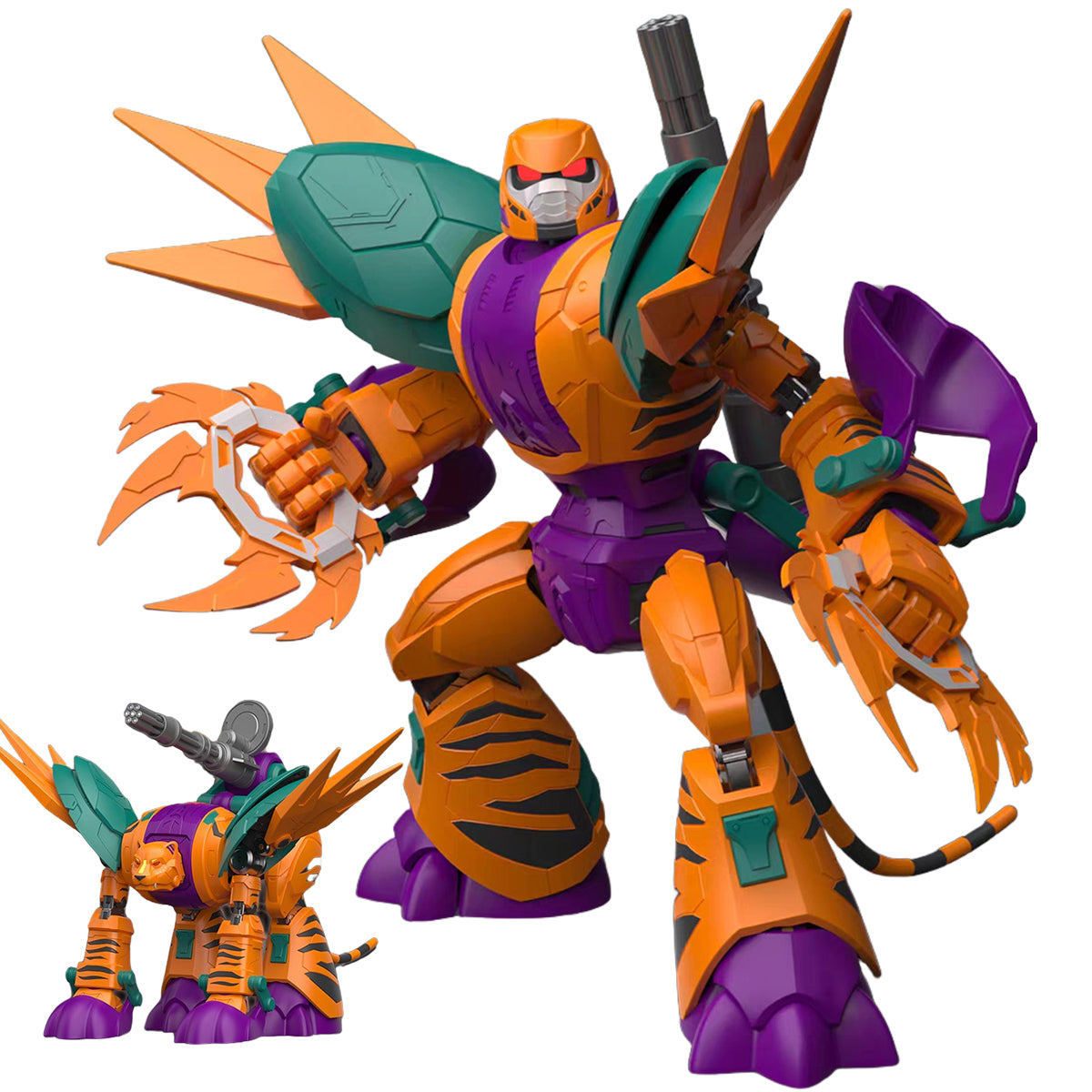 Model Universe RoboWarriors Transformable Beast: Lolo's Adventures Tiger King Alloy Finished Model Action Figure