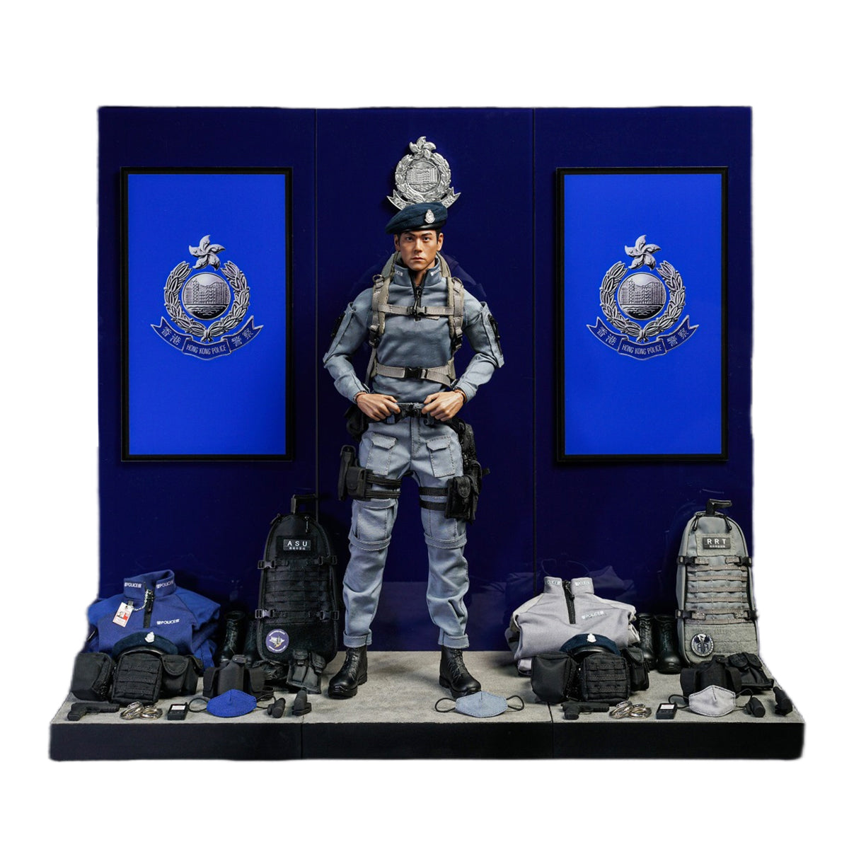 MOjingtoys, Chinese Hong Kong Urban Tactical Duty Team 2024: CTRU (Counter-Terrorism Response Unit)/ASU (Airport Security Unit)/RRT (Hong Kong Railway Response Team)/, Action Figures