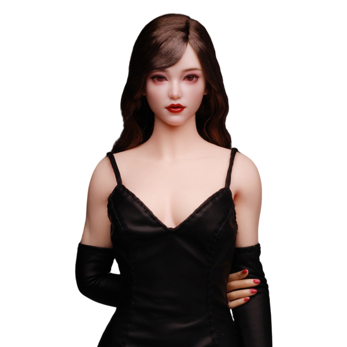 Z6TOYS Asian Movable Eye Female Xiaoqing Head Sculpt Accessory Fit 1/6 Scale 12-inches Figure