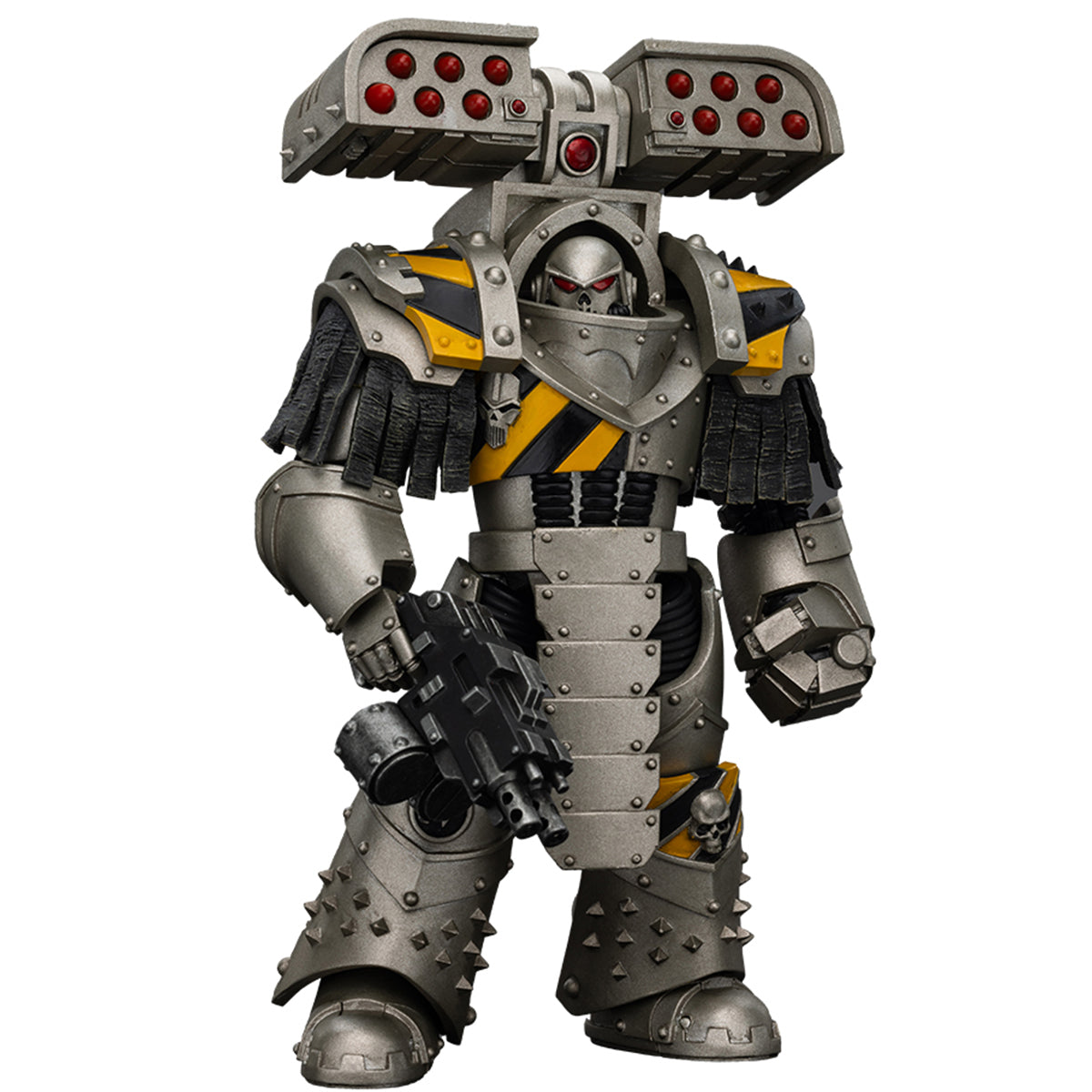 JOYTOY Warhammer La Herejía de Horus Guerreros de Hierro Tirano Asedio Terminator con lanzacohetes Figuras de acción