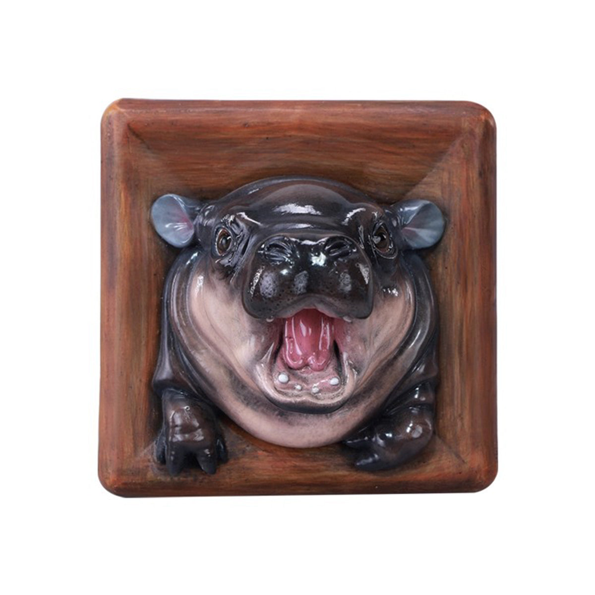 JXK, Baby Hippo Fridge Magnet:MooDeng, Static Animal Figurine