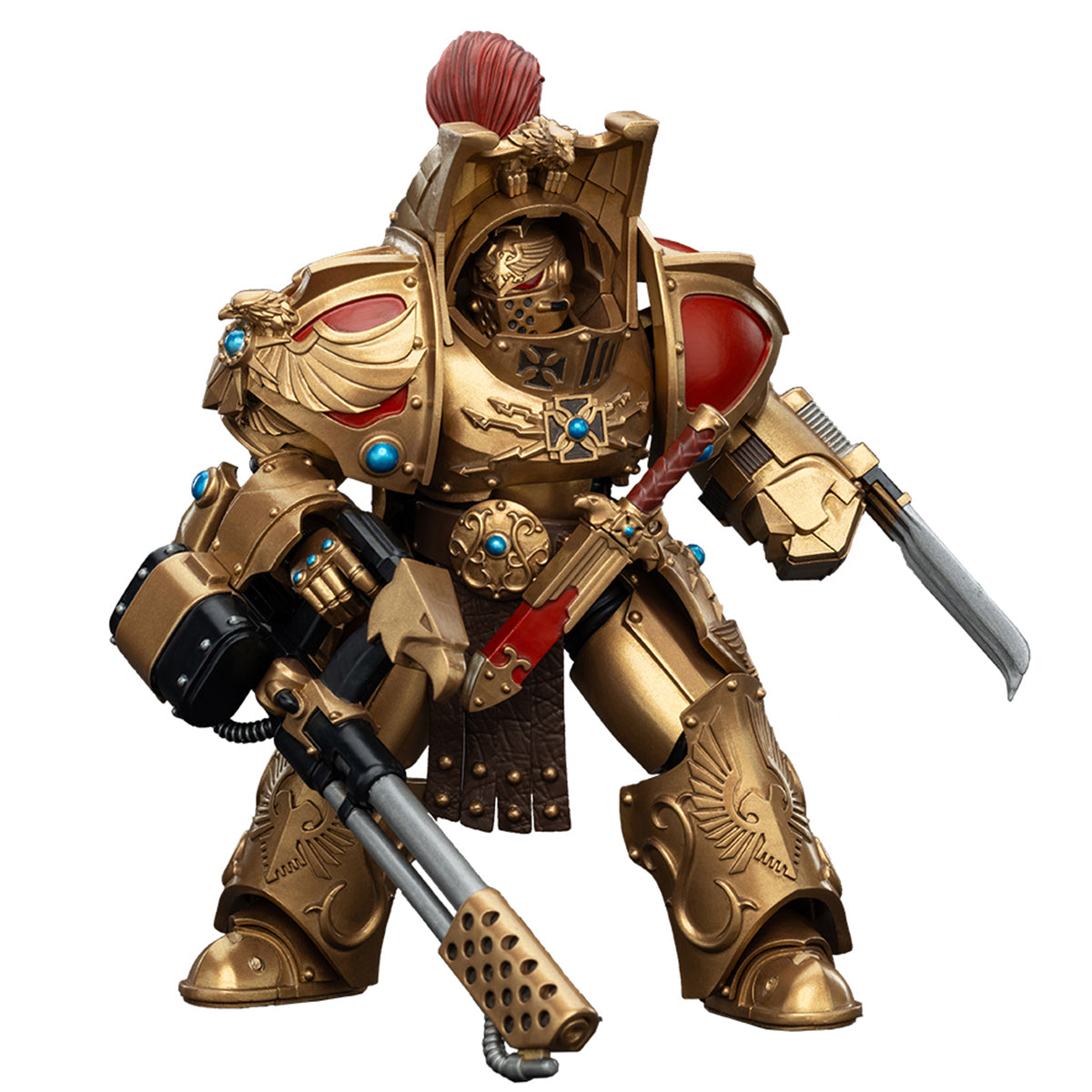 JOYTOY Legio Custodes Aquilon Terminator Squad Aquilon with Infernus Firepike JT00768 Warhammer 1/18 Scale Action Figures