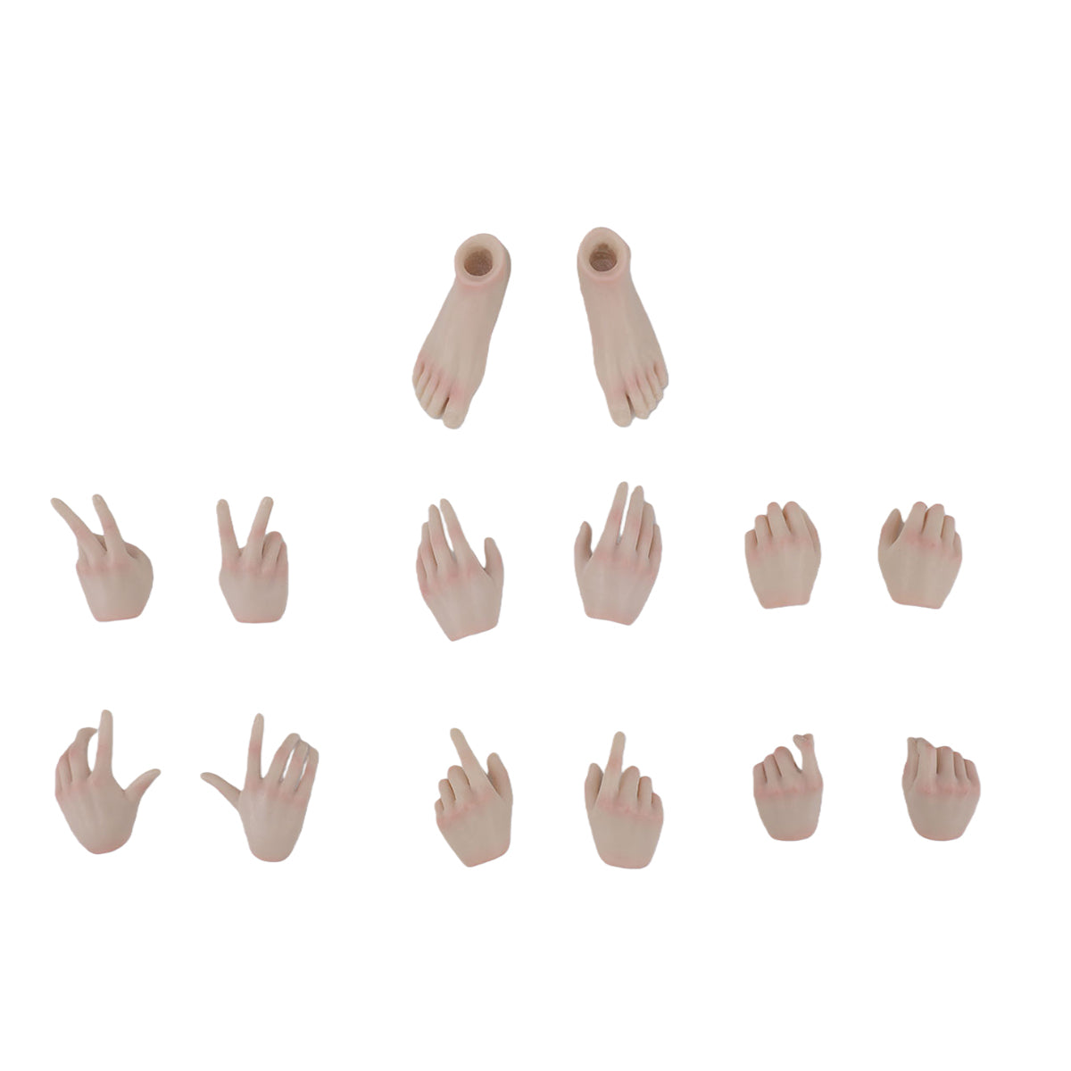 JIAOUDOLL Female Soldier Figure Hands & Feet Accessory Pack 4.0 Premium Hand Set JOQ-H04 1/6 Scale Fit Action Figure