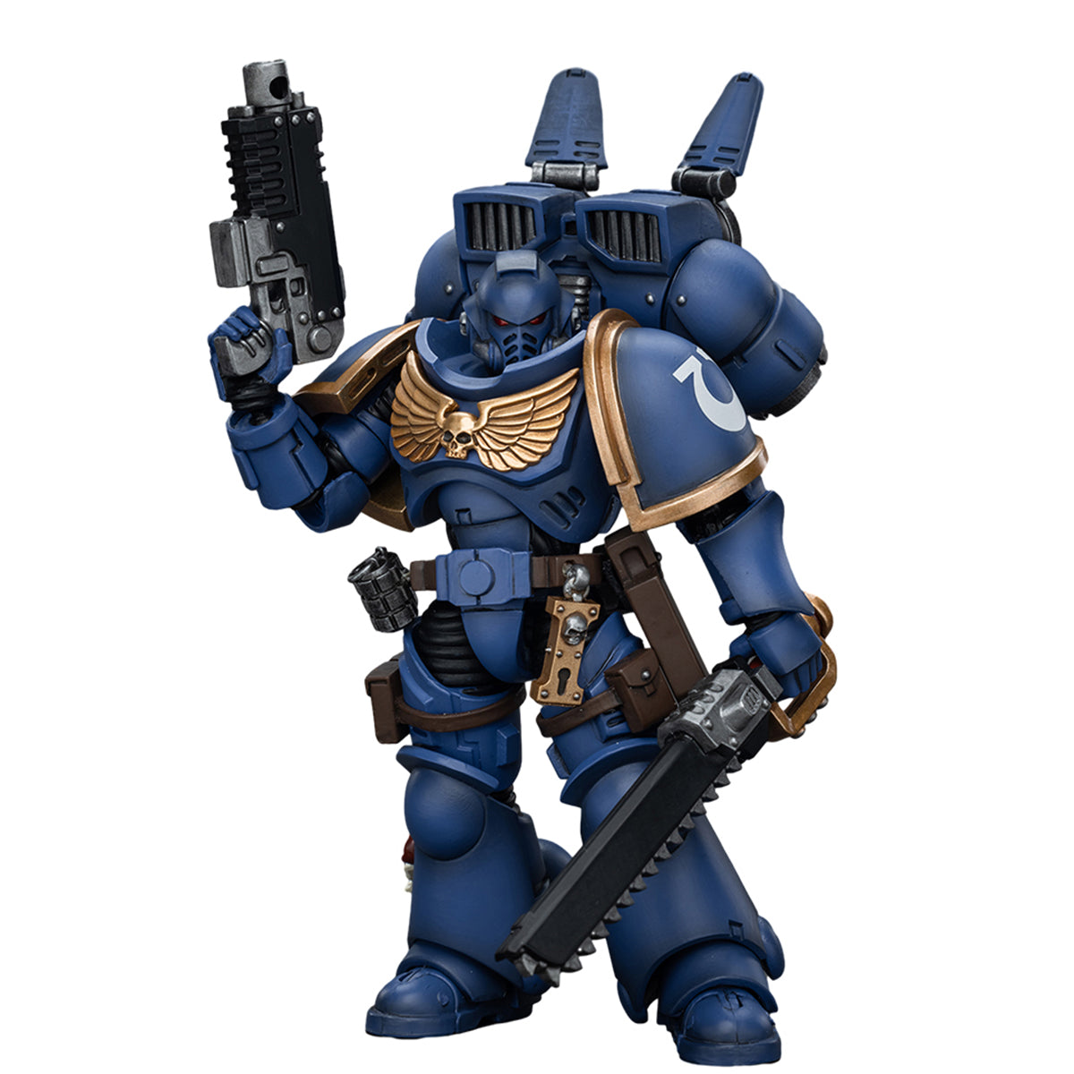 Figura coleccionable JoyToy Warhammer 40K: Ultramarines con propulsión a salto, Intercessors, Intercessor 1, escala 1:18, JT2153…