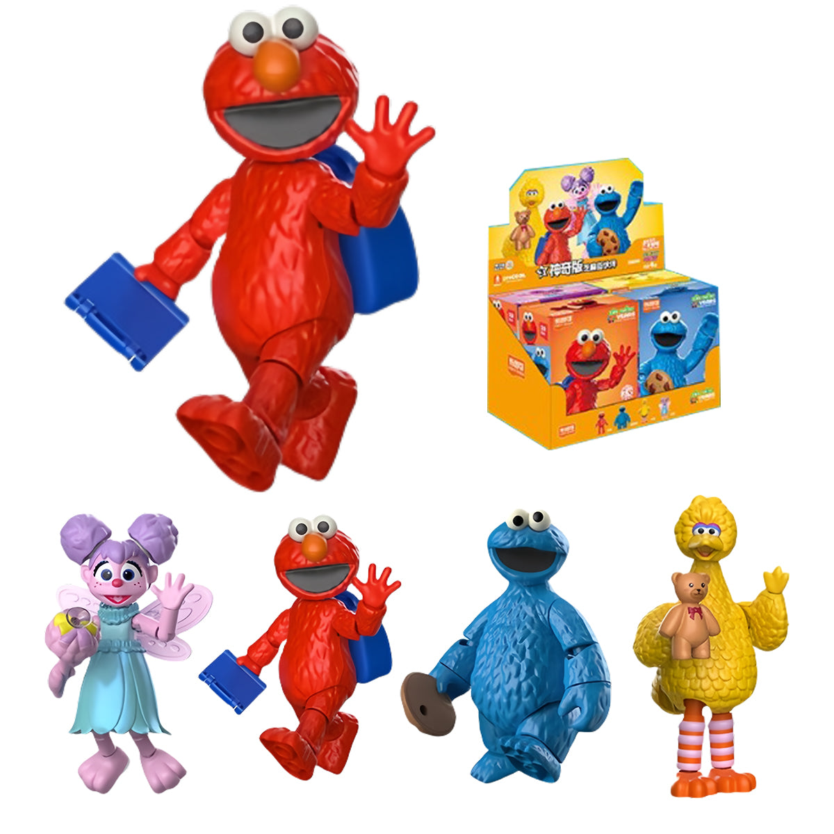 Blokees Sesame Street Friends Series 1st 74840 Open Box Figures