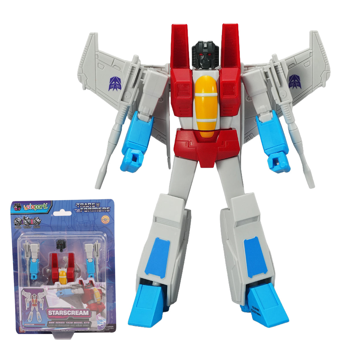 Yolopark Transformers G1 Animation BMK Optimus Prime Megatron Bumblebee Starscream Set Model Kit