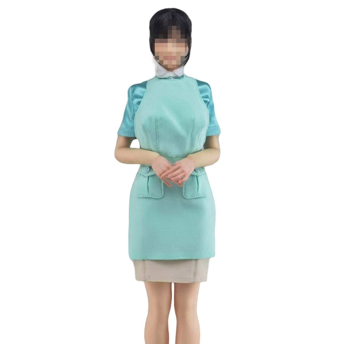 CUKE TOYS Big H Airline Female Flight Attendant Outfit Set MA-047 Doll Clothes Accessory Fit 1/6 Scale 12-inches Action Figure