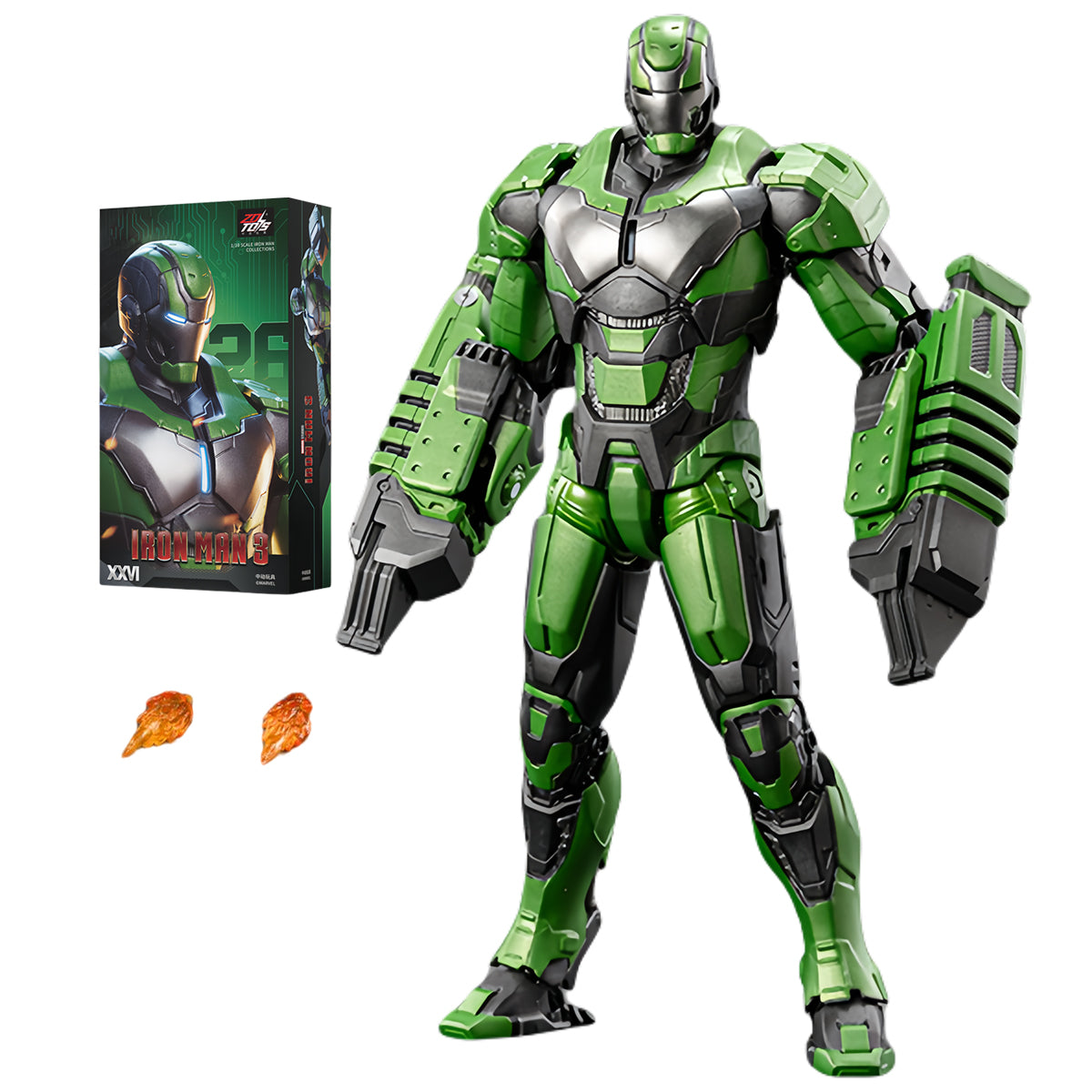 ZD Toys Iron Man MK26 Gamma (Non-Luminous) Action Figures