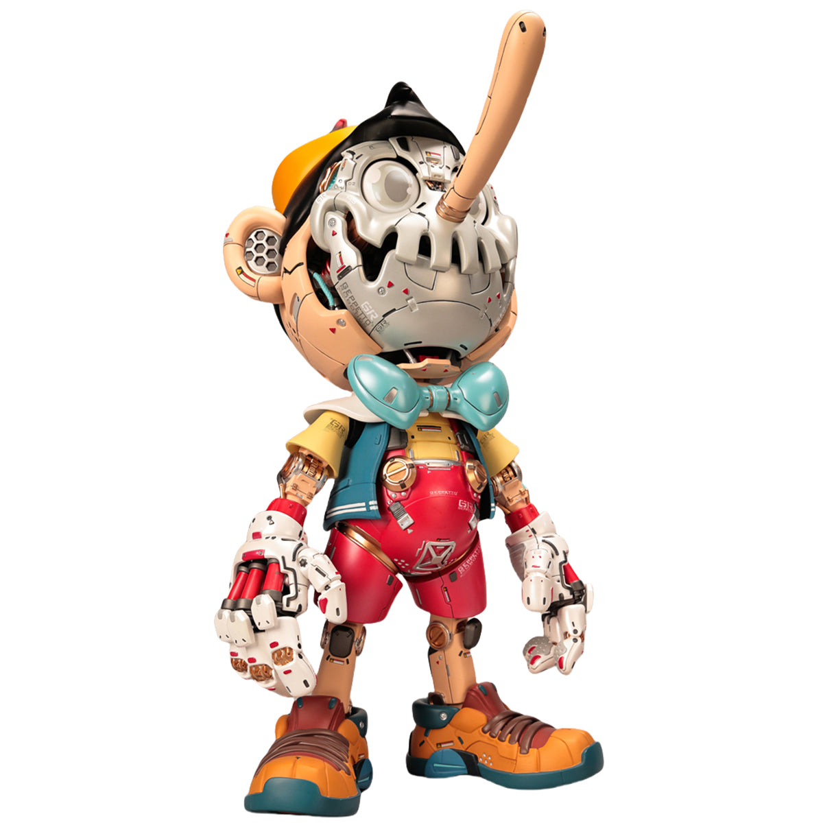 Estatua de Pinocho, niño robot de 16 cm, edición a todo color, de SFX Collectibles