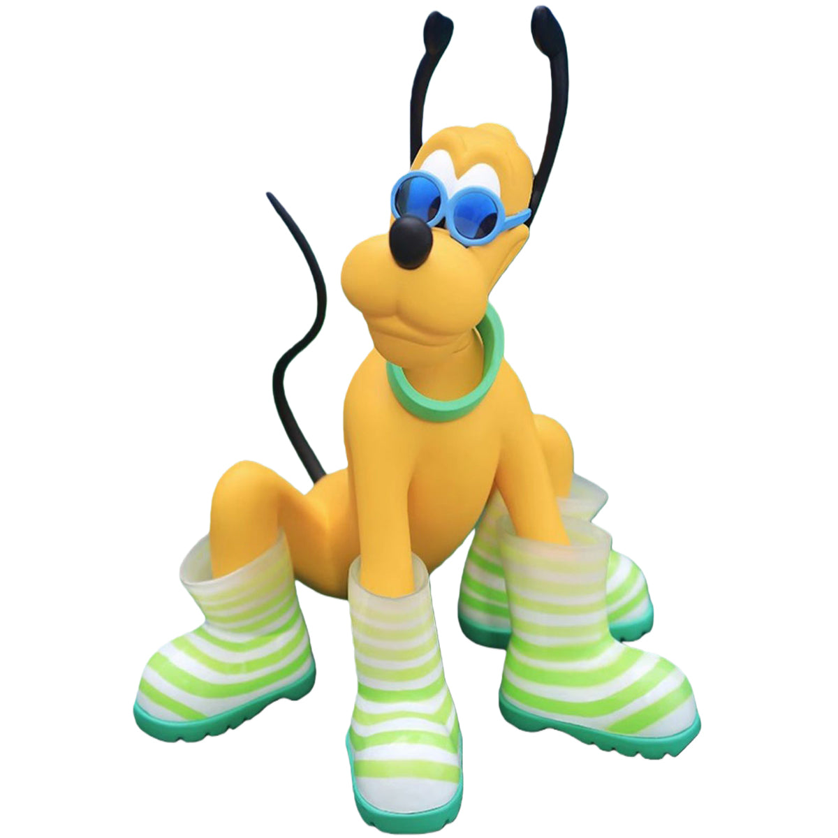 MORSTORM Disney 100th Anniversary Series Pluto in Rain Boots Art Statue