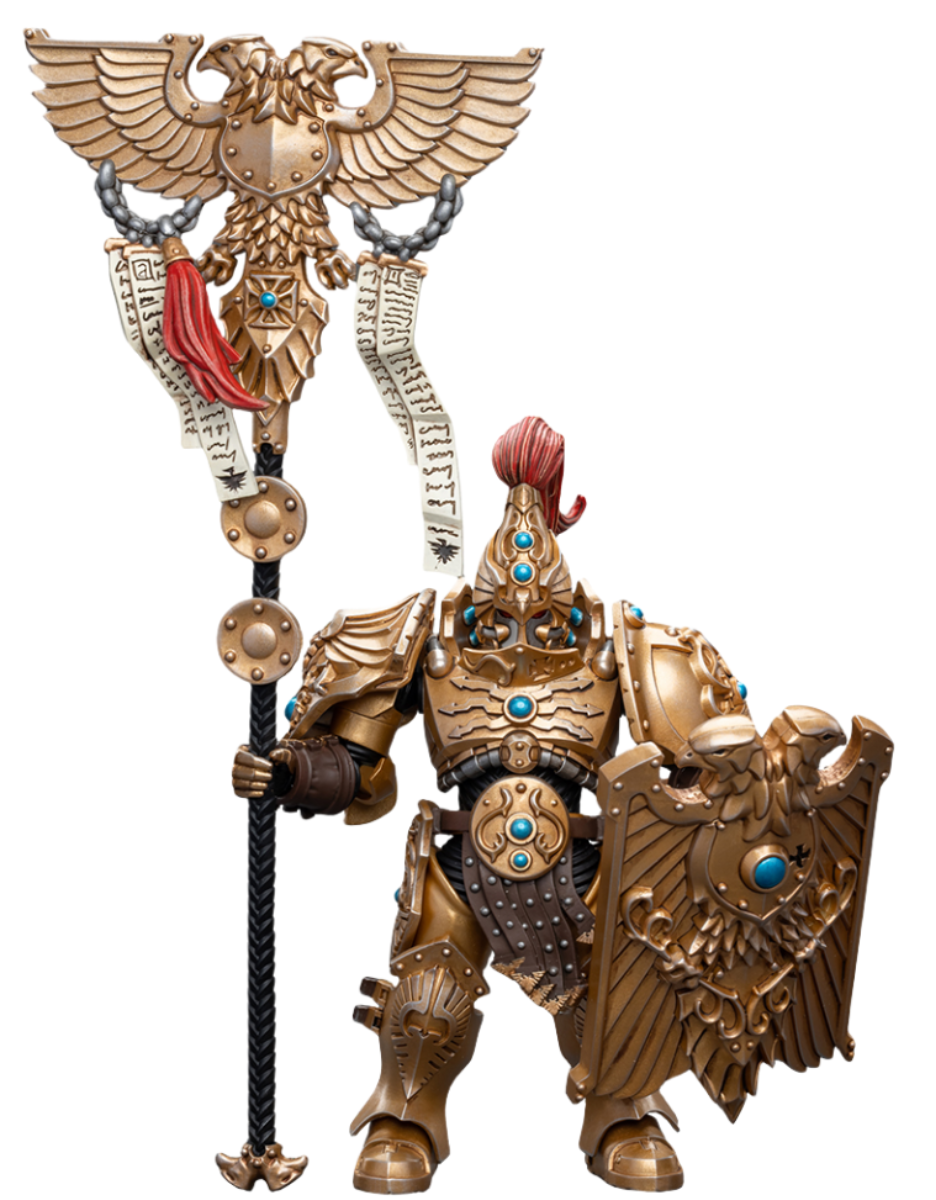 JoyToy 40K : Figurines d'action Adeptus Custodes Vexilus Praetor (Vexilus Praetor)