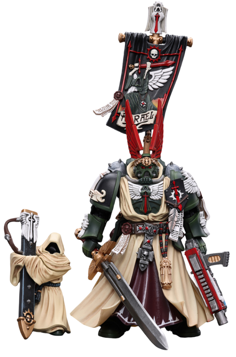 Figurine de collection JoyToy 40K : Grand Maître suprême des Dark Angels Azrael, échelle 1:18, JT7899 (Azrael)