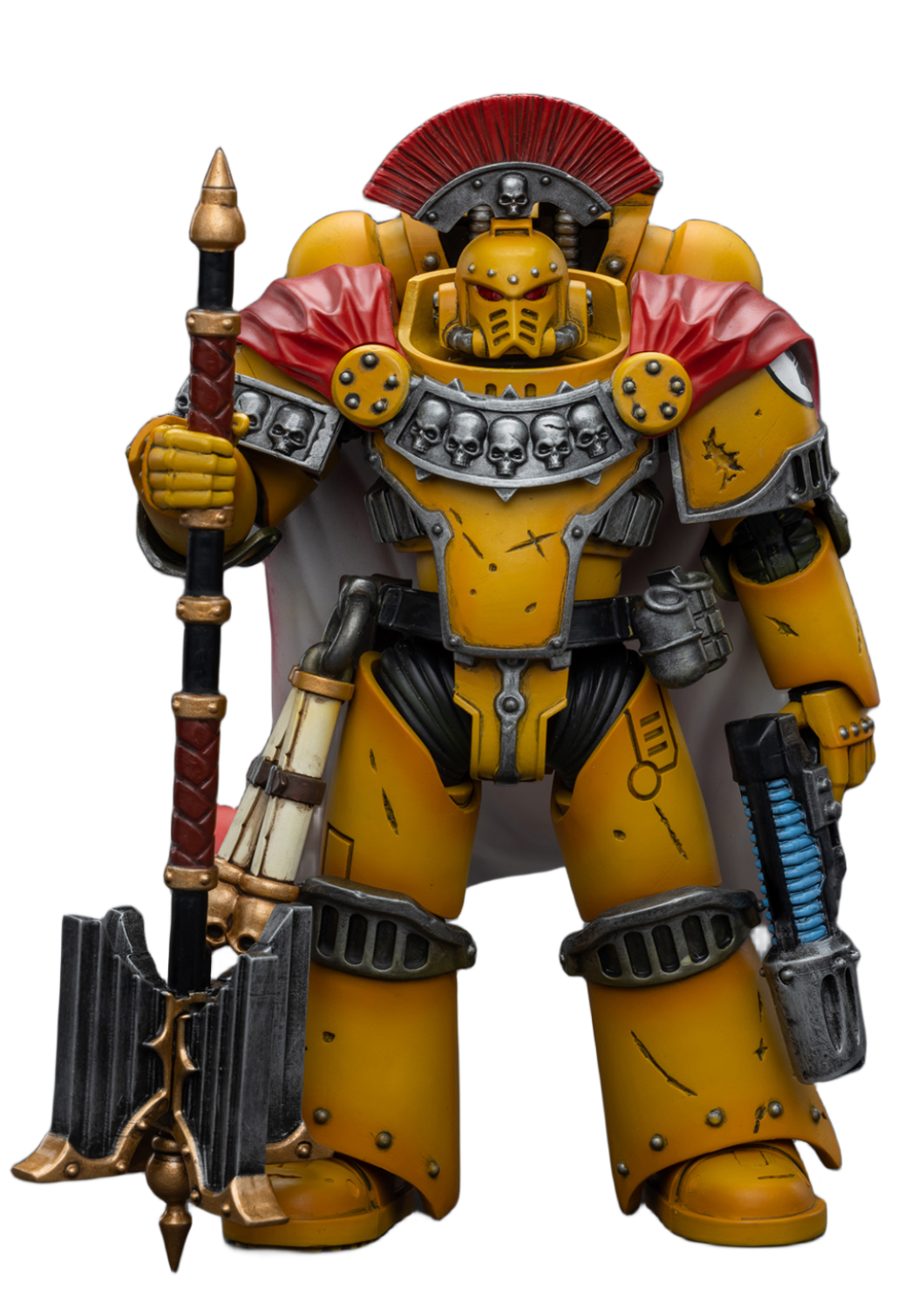 Figurine de collection JoyToy 40K : Imperial Fists, aumônier de la Légion, consul, échelle 1:18, JT9039