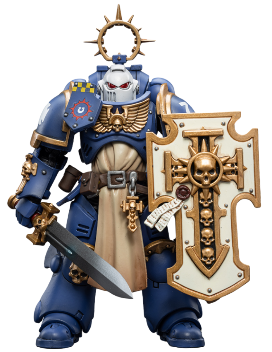 Figurine de collection JoyToy 40K : Ultramarine Bladeguard Veteran 03, échelle 1:18, JT2344 (Veteran 03)