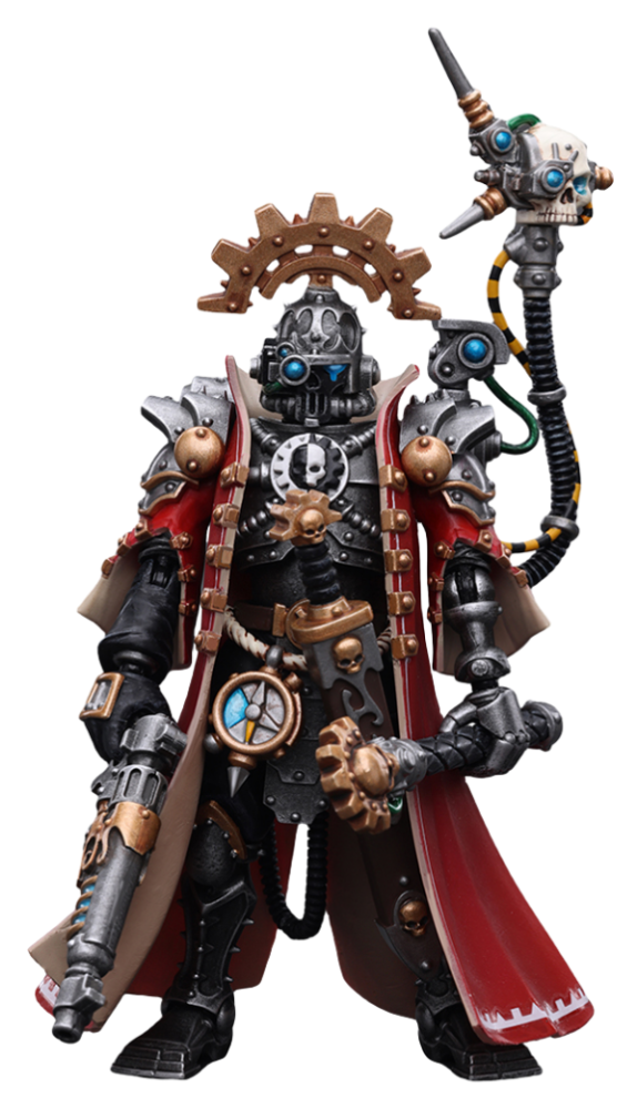 JoyToy Warhammer 40K Figurine à collectionner : Adeptus Mechanicus Skitarii Marshal à l'échelle 1/18.