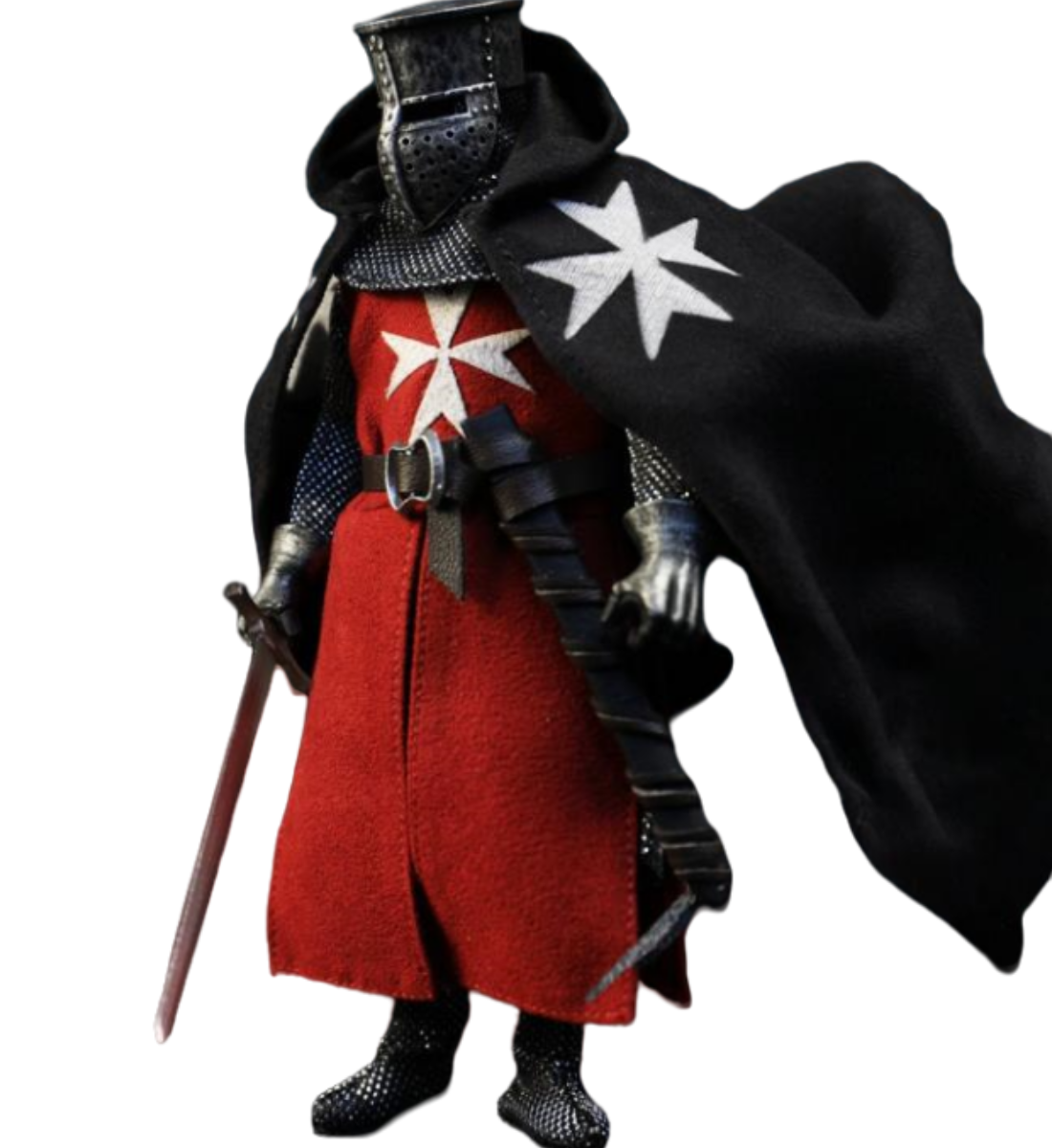 Figura de acción coleccionable del Fénix de Fuego: Caballeros Medievales de Malta, miniatura a escala 1:12 FP017 (Caballeros de Malta FP017)