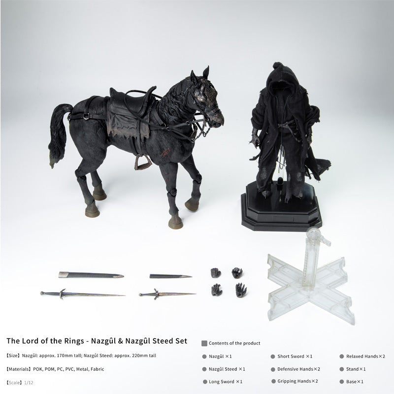 YuanYe Culture x Nottaa Xtreme The Lord of the Rings Nazgul & Nazgul Steed Set 1/12 Scale Action Figure