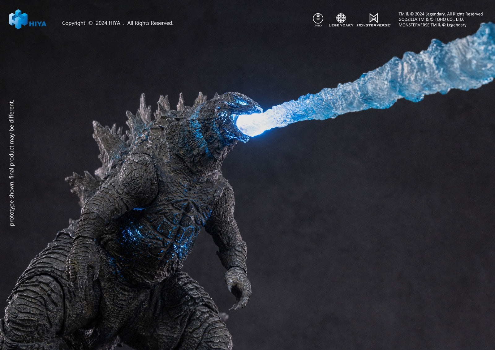 HIYA Godzilla vs. Kong 2021: Thermal Ray Godzilla Light-Up Version EXQUISITE BASIC+ Action Figure