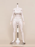 PDTOYS Seamless Platinum Silicone Thick Legs Female Body S301 Detachable Hands & Integrated Feet Pale Skin with Body Makeup