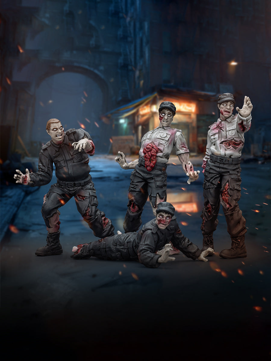 (Only Shipped to the US) JOYTOY 1/25 Dark Source Zombie Figure Security Guards JT01543 Action Figures