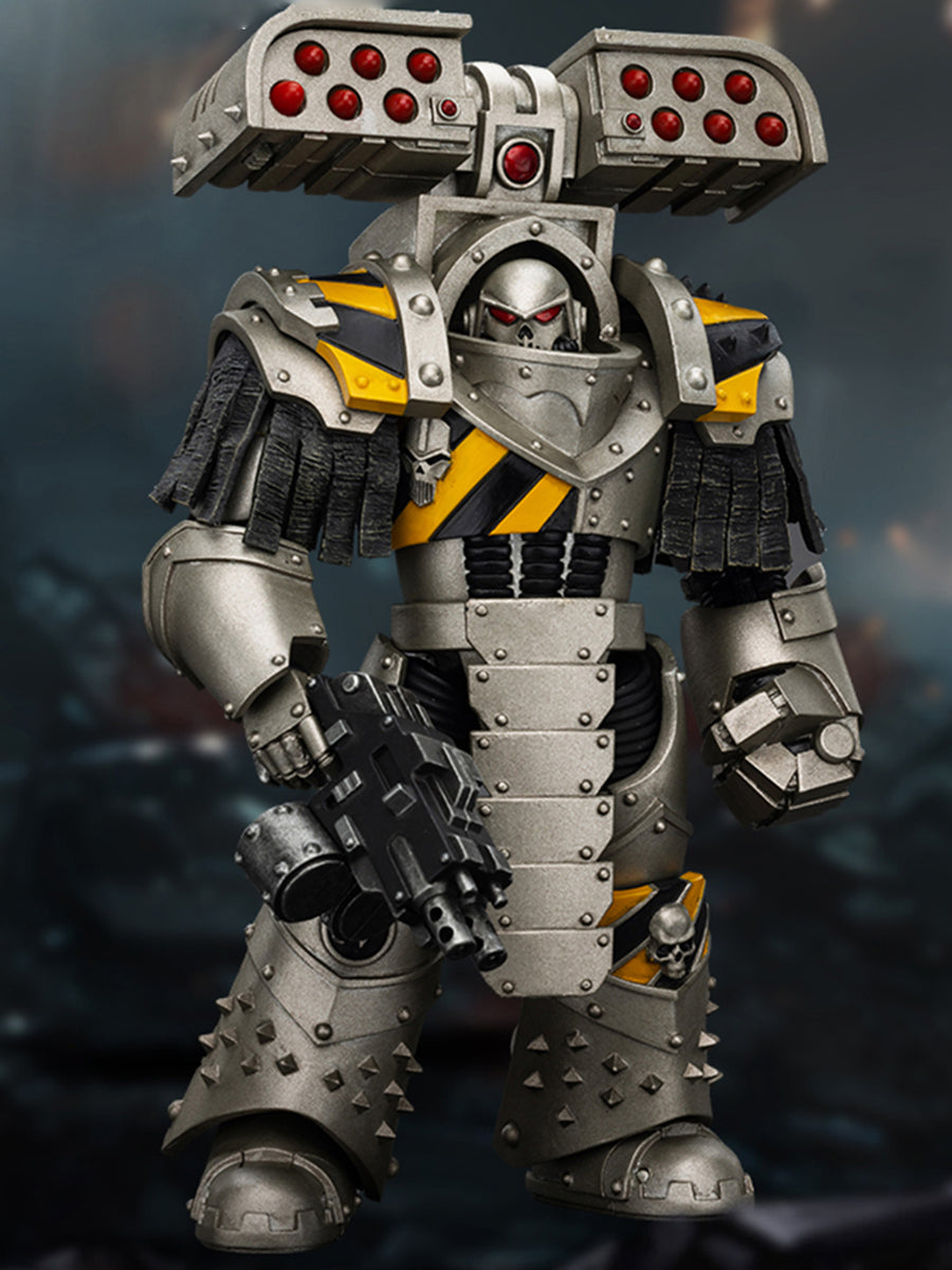 (Only Shipped to the US) JOYTOY Warhammer The Horus Heresy 1/18 lron Warriors Tyrant Siege Terminator with Rocket launcher JT01475 Action Figures