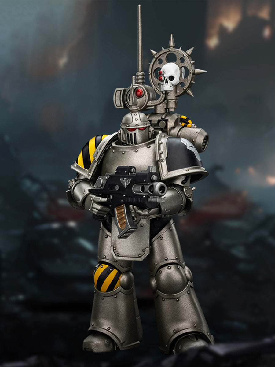 (Only Shipped to the US) JOYTOY Warhammer The Horus Heresy 1/18 lron Warriors MKlIl Tactical Legionary with Nuncio-vox JT01468 Action Figures