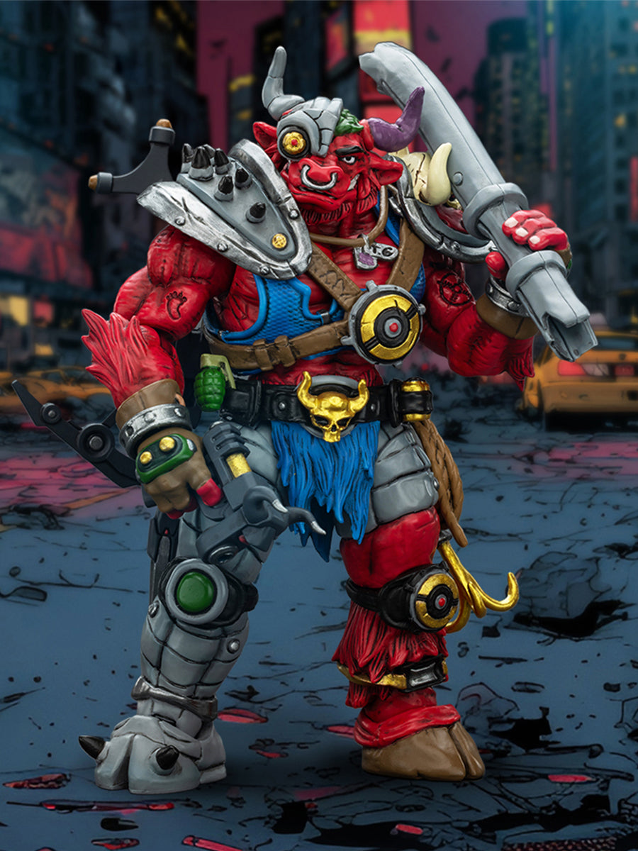(Only Shipped to the US) JOYTOY TMNT-Groundchuck 1/18 Scale Action Figure Comic Roles