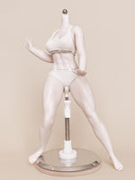 PDTOYS Seamless Platinum Silicone Thick Legs Female Body S3 Integrated Hands & Feet Pale Skin with Body Makeup Articulated Fingers