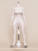 PDTOYS Seamless Platinum Silicone Thick Legs Female Body S302 Detachable Hands and Feet Pale Skin with Body Makeup