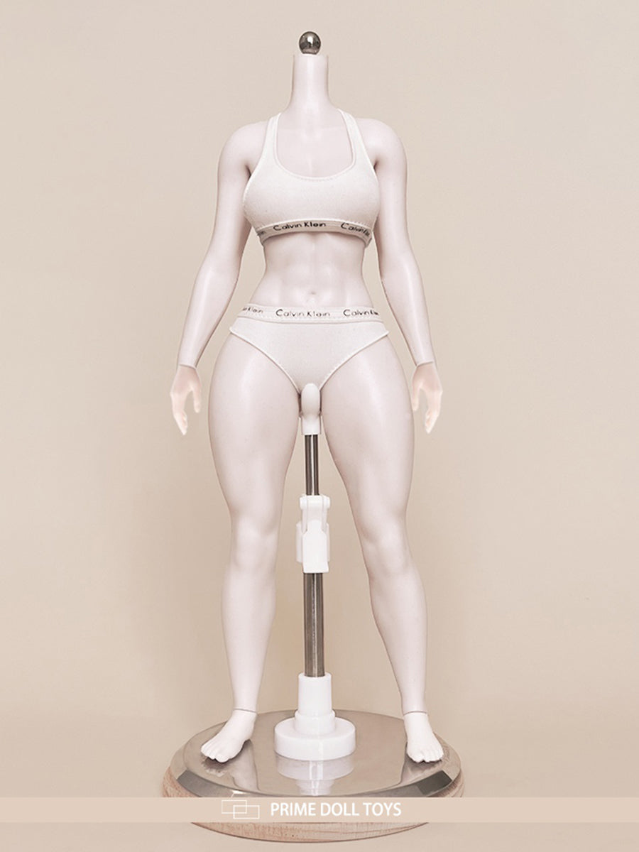 PDTOYS Seamless Platinum Silicone Thick Legs Female Body S302 Detachable Hands and Feet Pale Skin with Body Makeup
