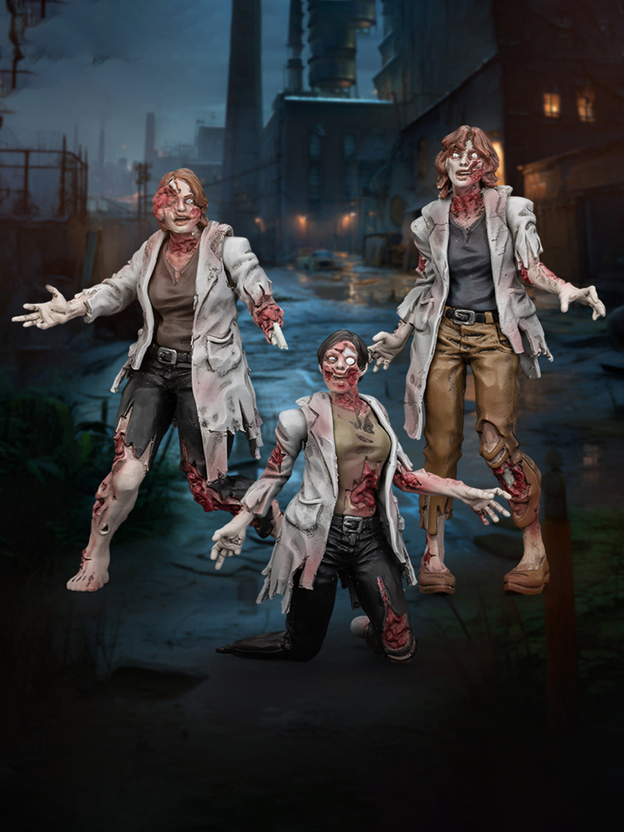(Only Shipped to the US) JOYTOY 1/25 Dark Source Zombie Figure Scientists (Female) JT01611 Action Figures