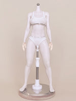 PDTOYS Seamless Platinum Silicone Standard Female Body S401 Detachable Hands & Integrated Feet Pale Skin with Body Makeup