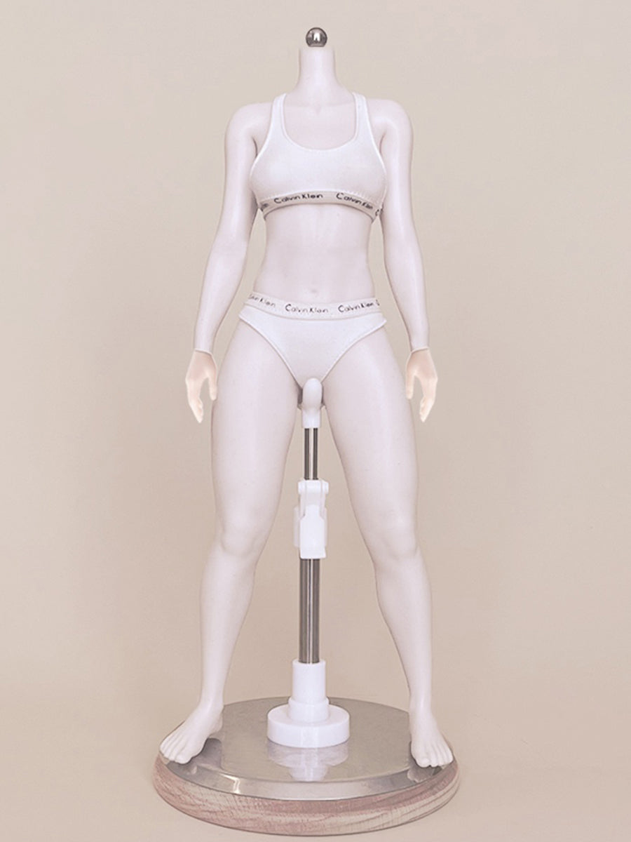 PDTOYS Seamless Platinum Silicone Standard Female Body S401 Detachable Hands & Integrated Feet Pale Skin with Body Makeup