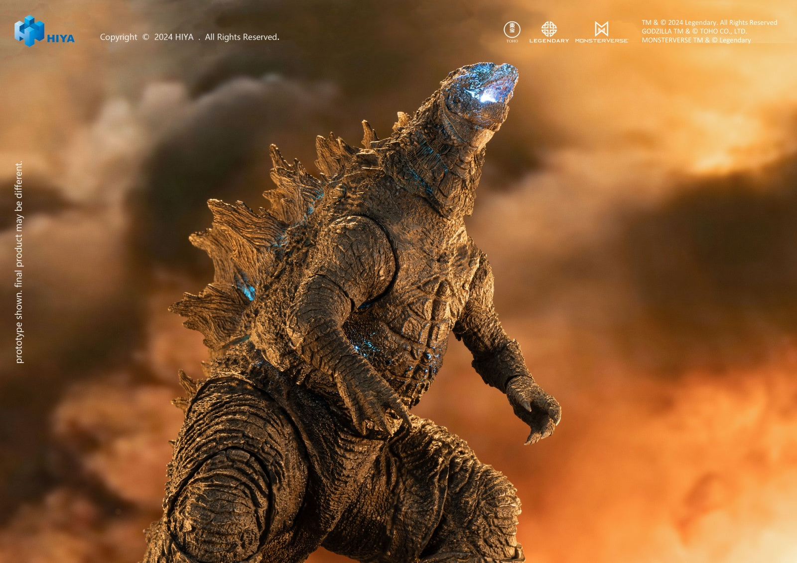 HIYA Godzilla vs. Kong 2021: Thermal Ray Godzilla Light-Up Version EXQ