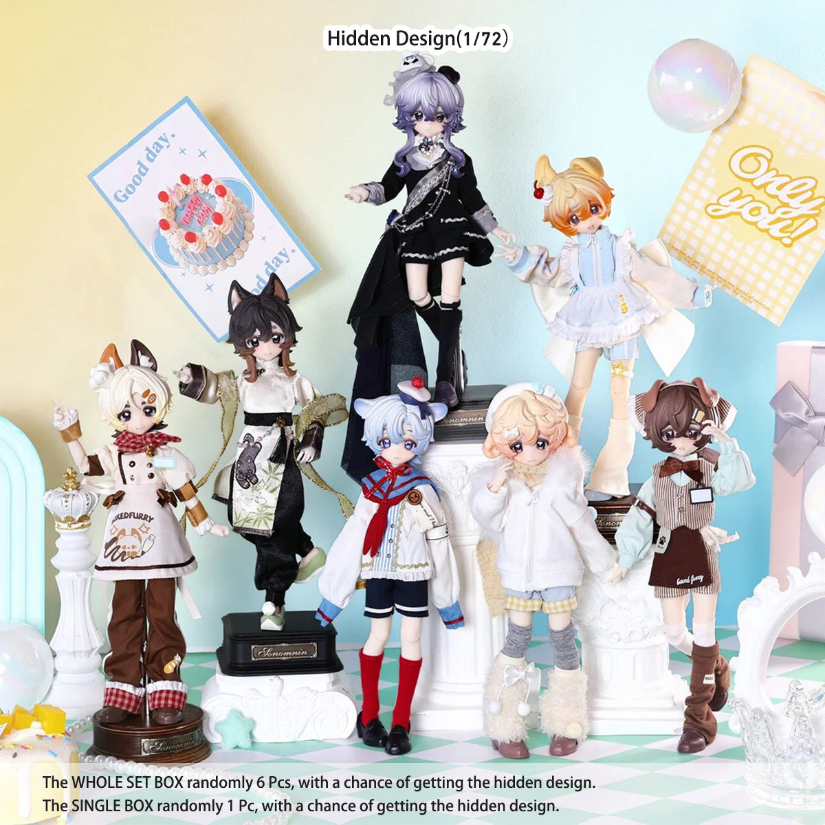 MIRAIDOLLS Boxed Furry Series BJD Action Figure Blind Box