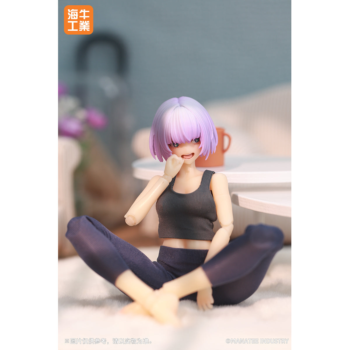 (Only Shipped to the US) MANATEE INDUSTRY 1/12 Commemorative Limited Edition Desktop Wars Yoga Day Inanna Purple Hair Mex-01 Action Figures