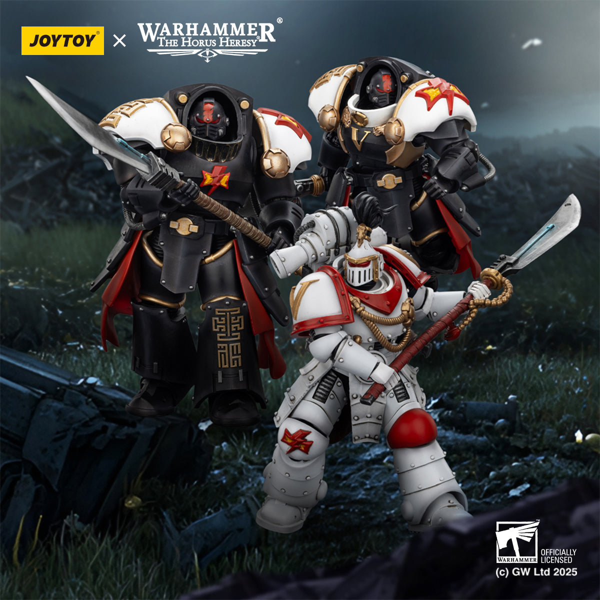 JOYTOY Warhammer White Scars Legion Praetor & White Scars Ebon Keshig Terminator 1/18 Scale Action Figure